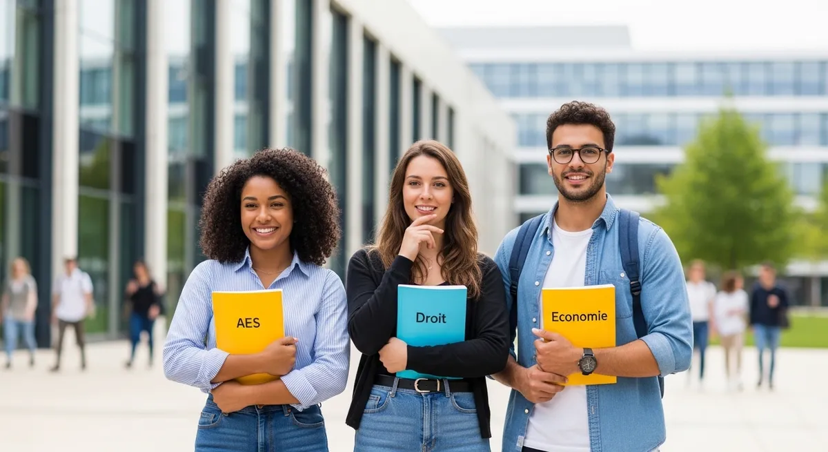 Différences entre licence AES, droit et économie sur Parcoursup